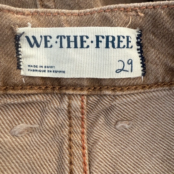 We the Free Final Countdown Cuffed Low Rise Jeans TUMBLEWEED 29 - Picture 12 of 16